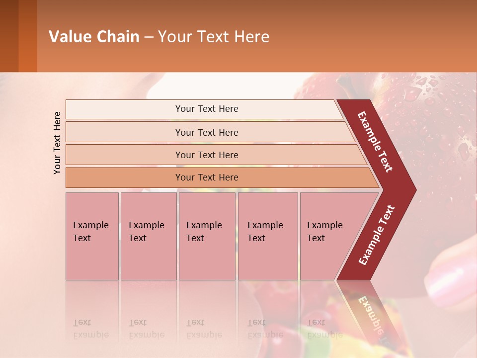 Chocolate Girl Isolated PowerPoint Template