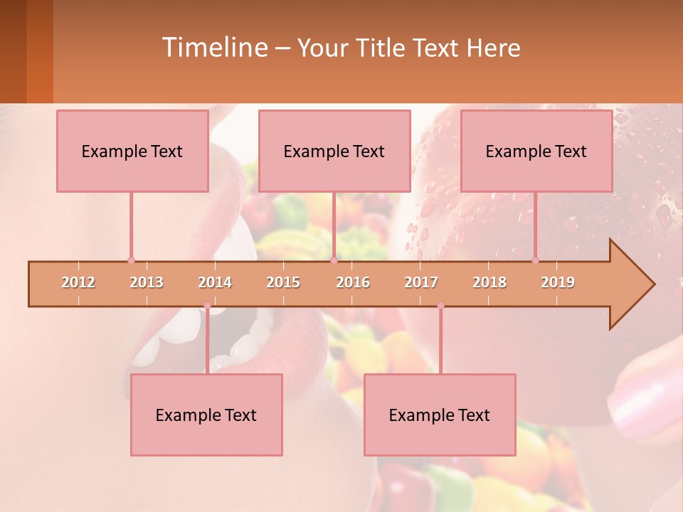 Chocolate Girl Isolated PowerPoint Template