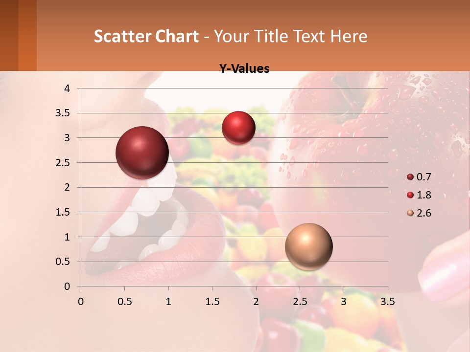 Chocolate Girl Isolated PowerPoint Template