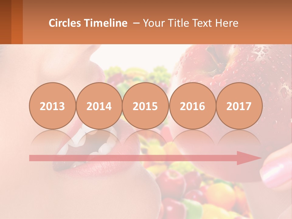 Chocolate Girl Isolated PowerPoint Template