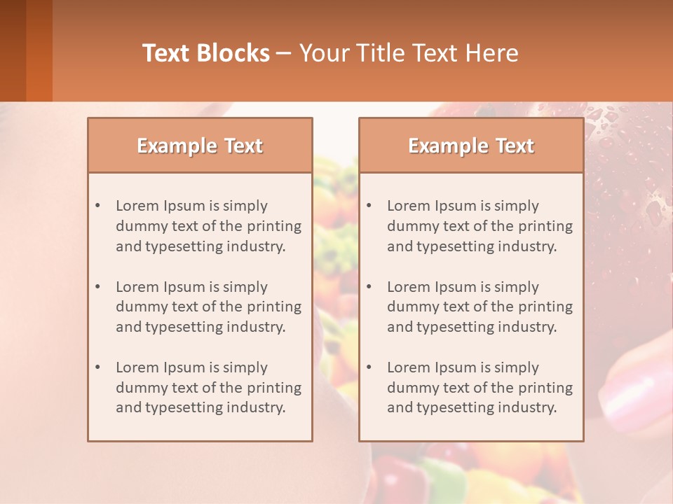 Chocolate Girl Isolated PowerPoint Template