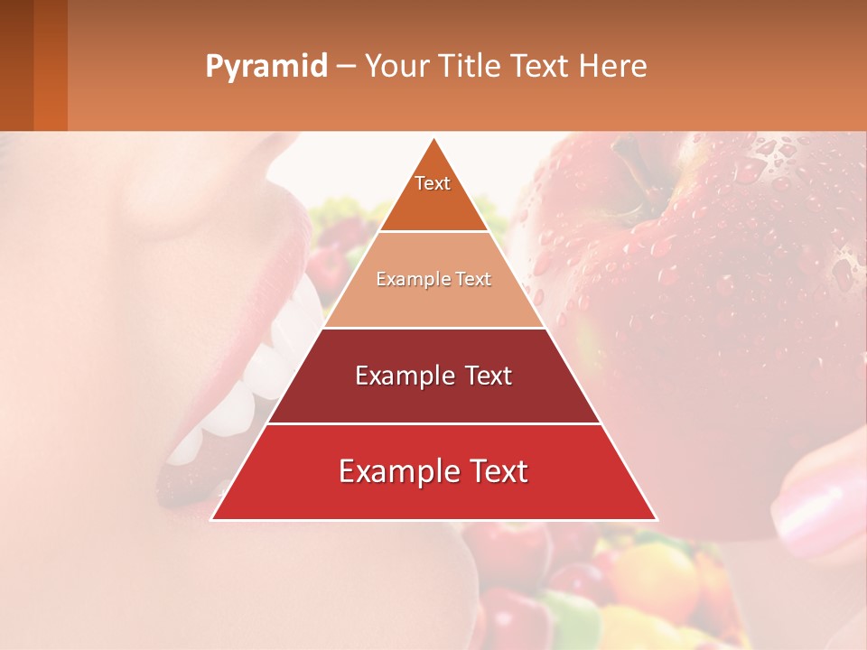 Chocolate Girl Isolated PowerPoint Template