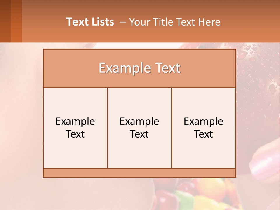 Chocolate Girl Isolated PowerPoint Template