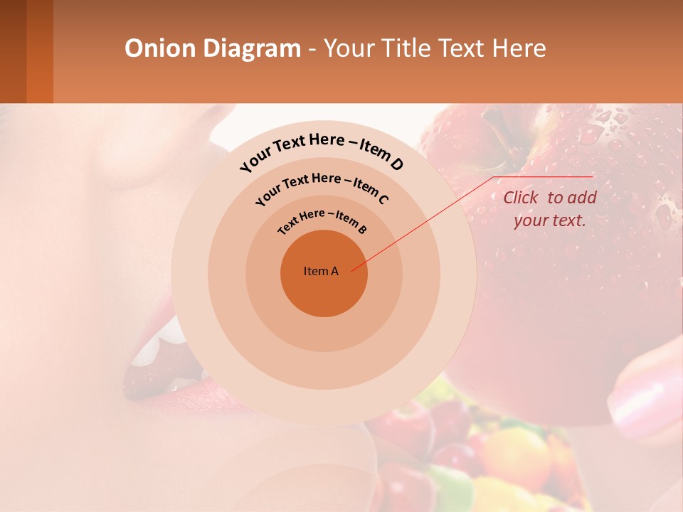 Chocolate Girl Isolated PowerPoint Template