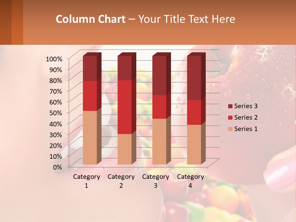 Chocolate Girl Isolated PowerPoint Template