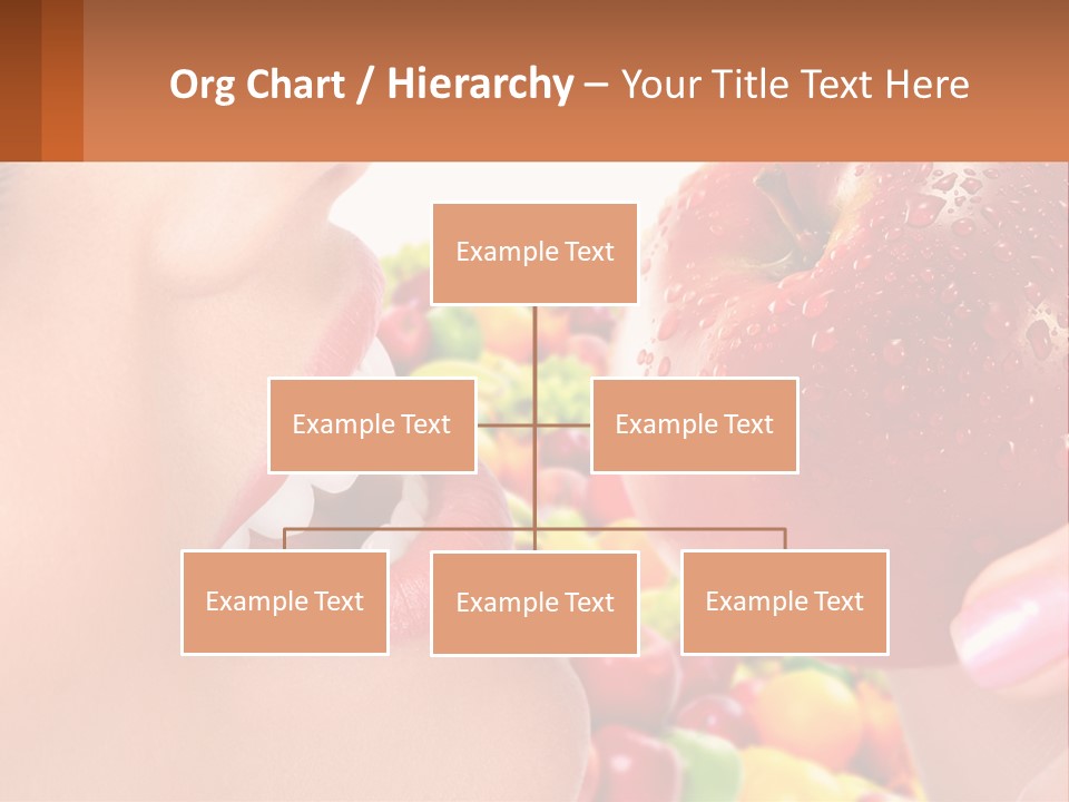 Chocolate Girl Isolated PowerPoint Template