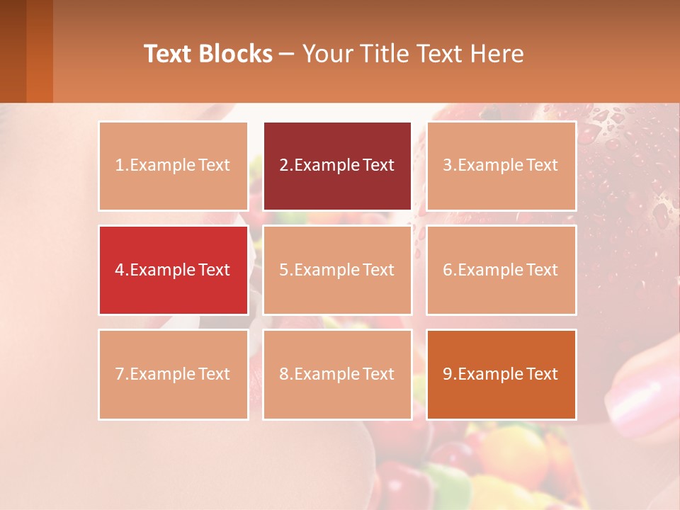 Chocolate Girl Isolated PowerPoint Template