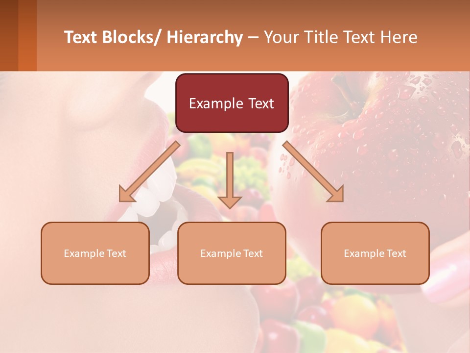 Chocolate Girl Isolated PowerPoint Template