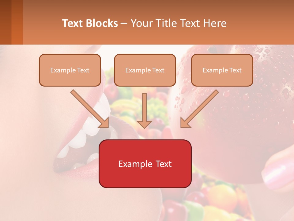 Chocolate Girl Isolated PowerPoint Template