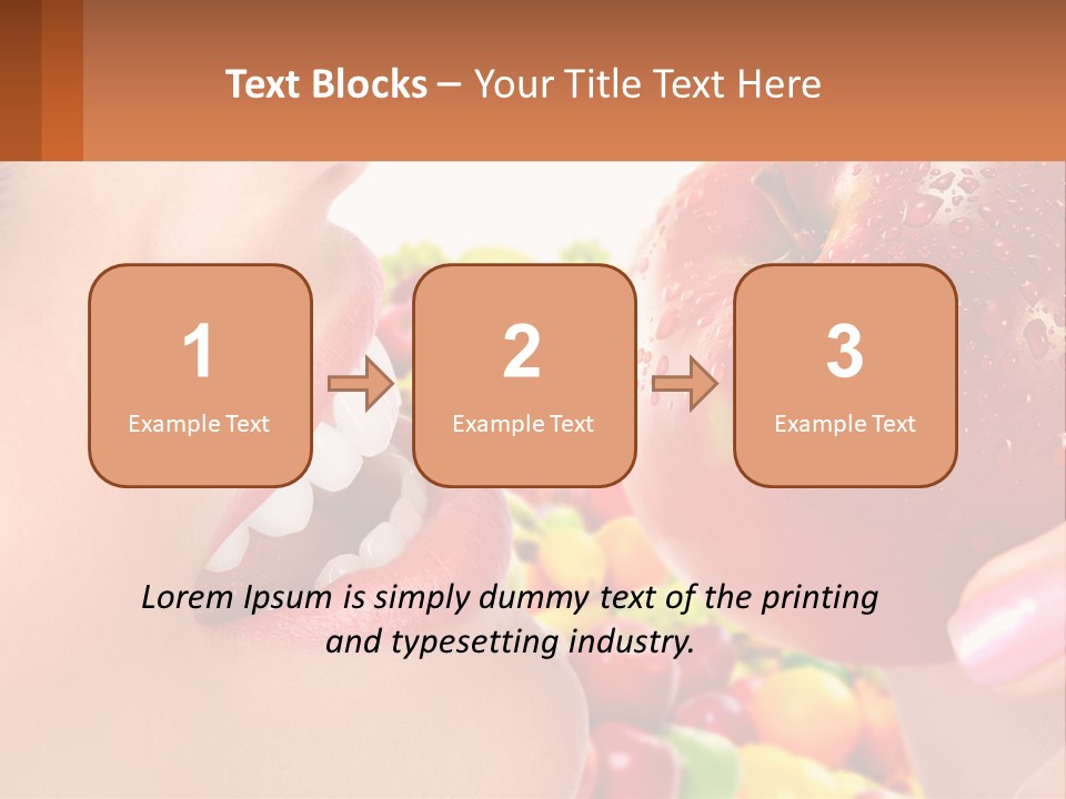 Chocolate Girl Isolated PowerPoint Template