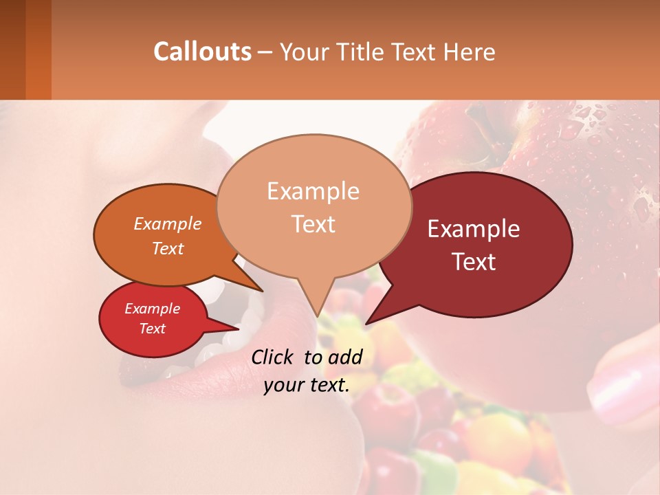 Chocolate Girl Isolated PowerPoint Template