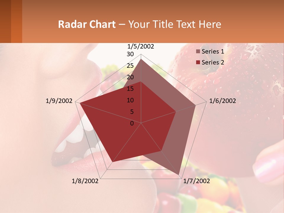 Chocolate Girl Isolated PowerPoint Template