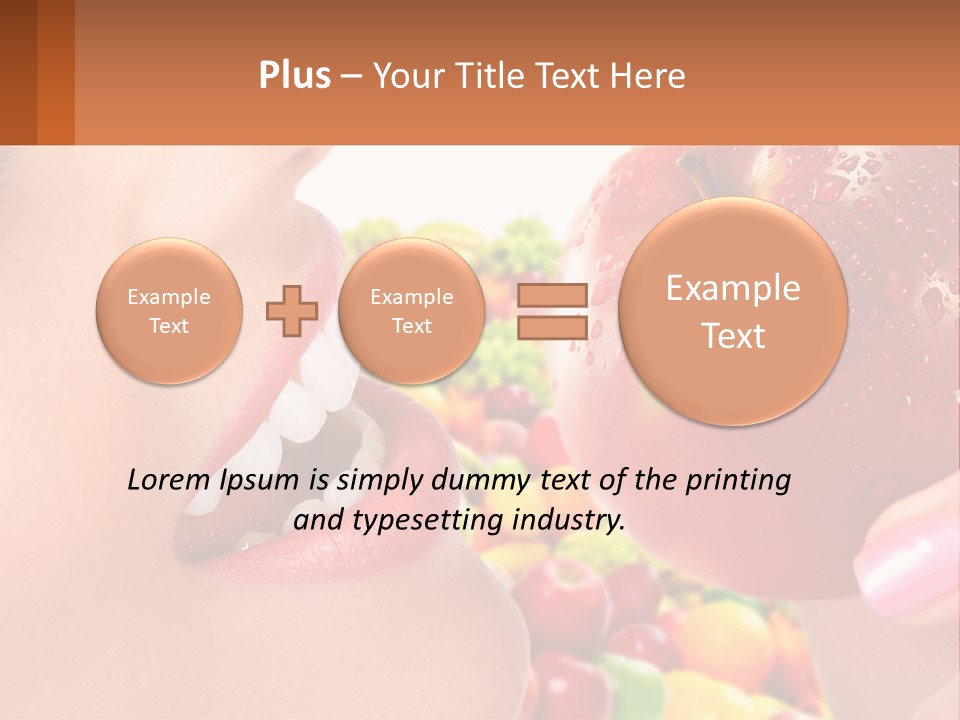 Chocolate Girl Isolated PowerPoint Template