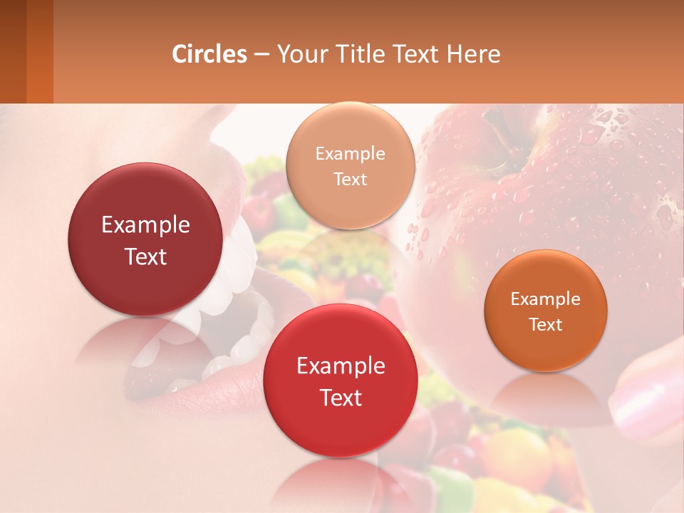 Chocolate Girl Isolated PowerPoint Template