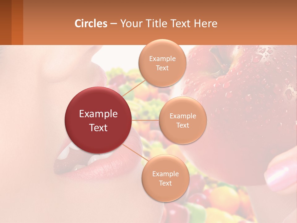 Chocolate Girl Isolated PowerPoint Template