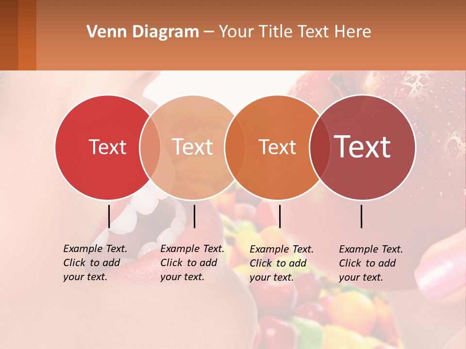 Chocolate Girl Isolated PowerPoint Template