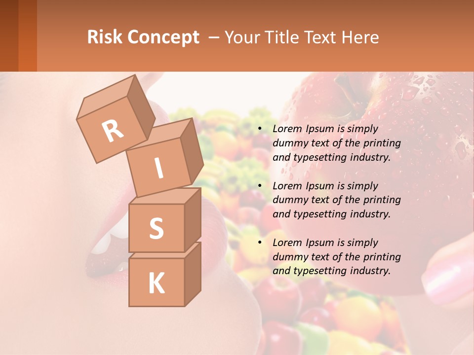 Chocolate Girl Isolated PowerPoint Template