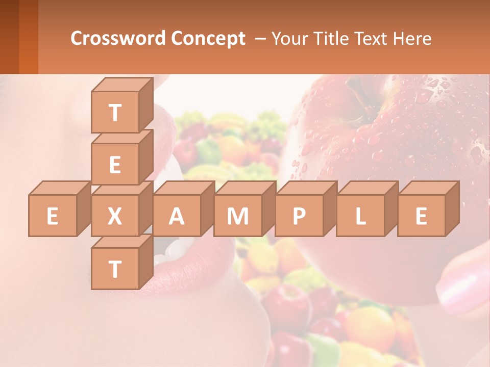 Chocolate Girl Isolated PowerPoint Template