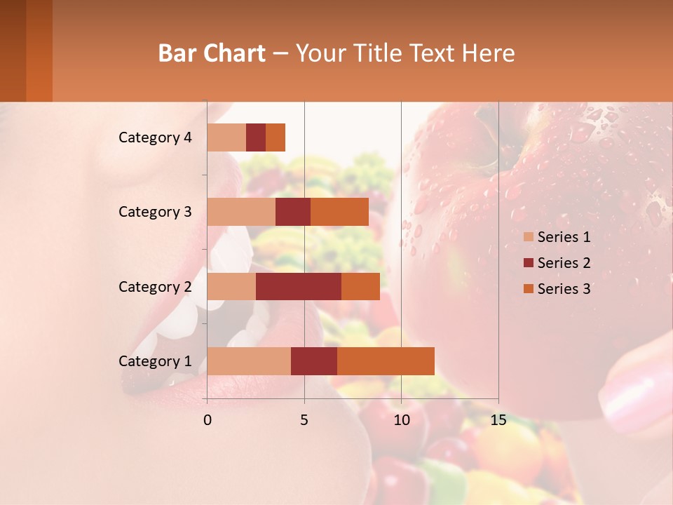 Chocolate Girl Isolated PowerPoint Template