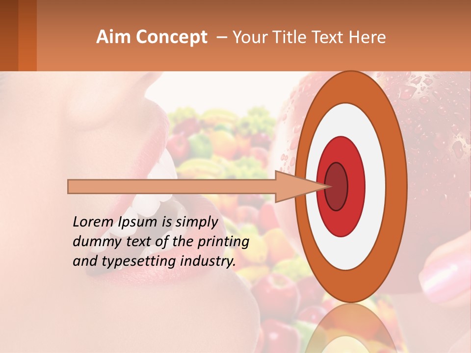 Chocolate Girl Isolated PowerPoint Template