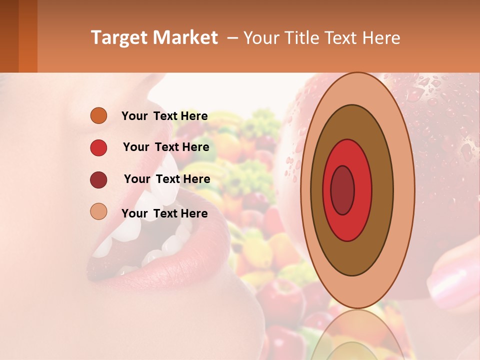 Chocolate Girl Isolated PowerPoint Template