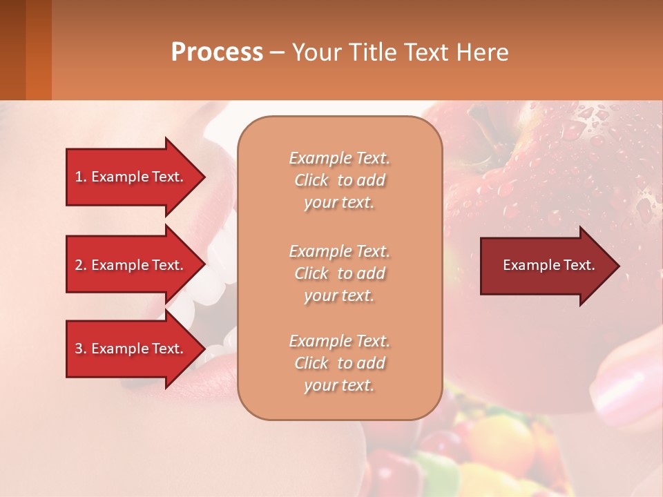 Chocolate Girl Isolated PowerPoint Template