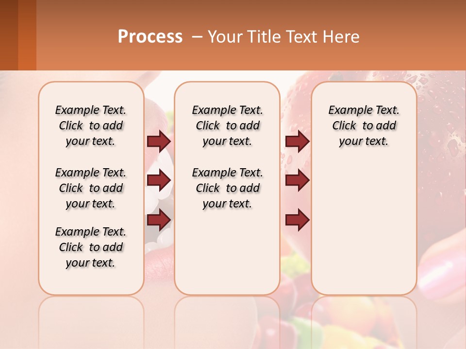 Chocolate Girl Isolated PowerPoint Template