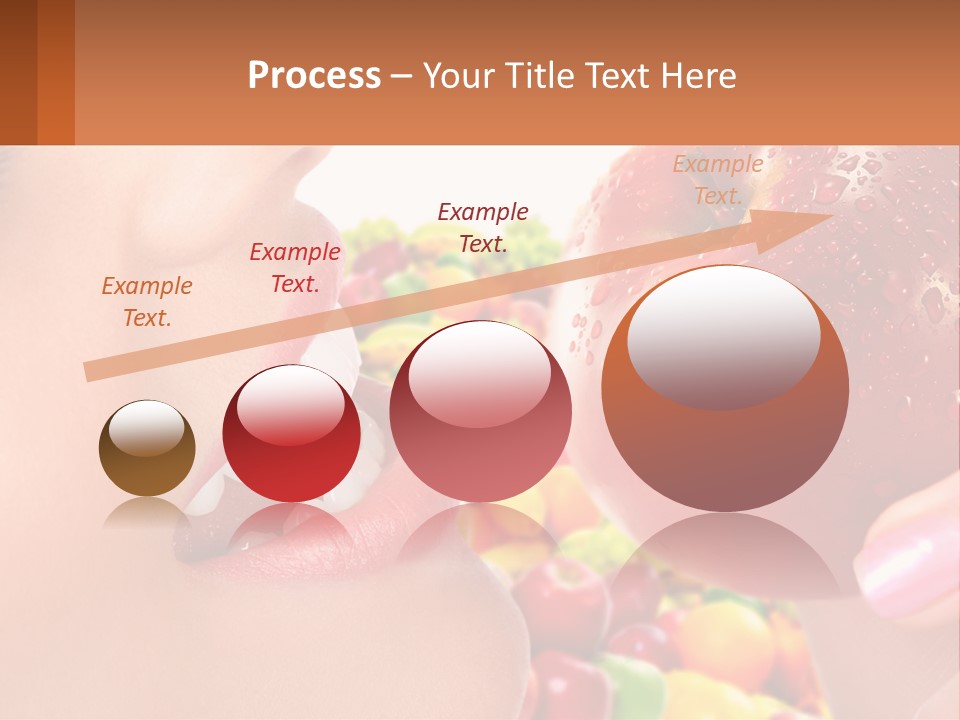 Chocolate Girl Isolated PowerPoint Template