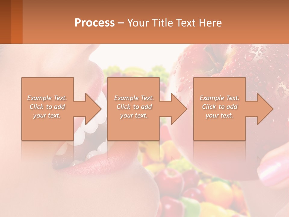 Chocolate Girl Isolated PowerPoint Template