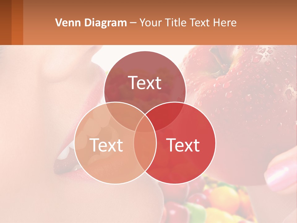 Chocolate Girl Isolated PowerPoint Template