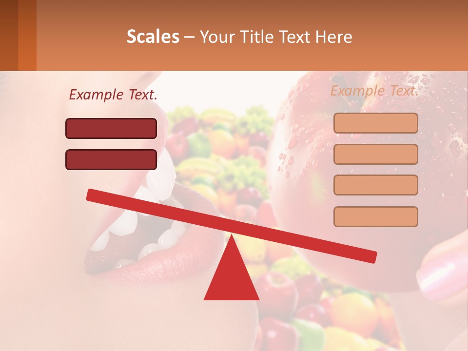 Chocolate Girl Isolated PowerPoint Template