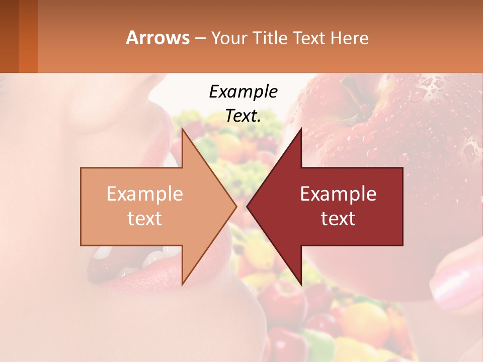 Chocolate Girl Isolated PowerPoint Template