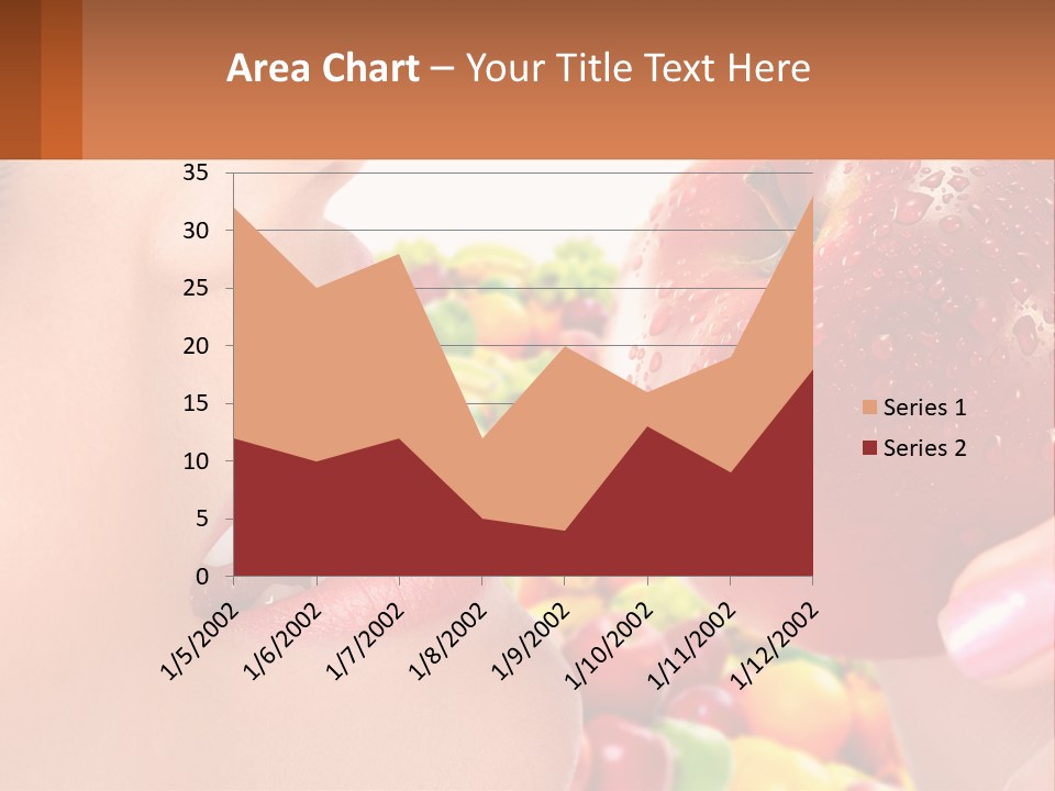Chocolate Girl Isolated PowerPoint Template
