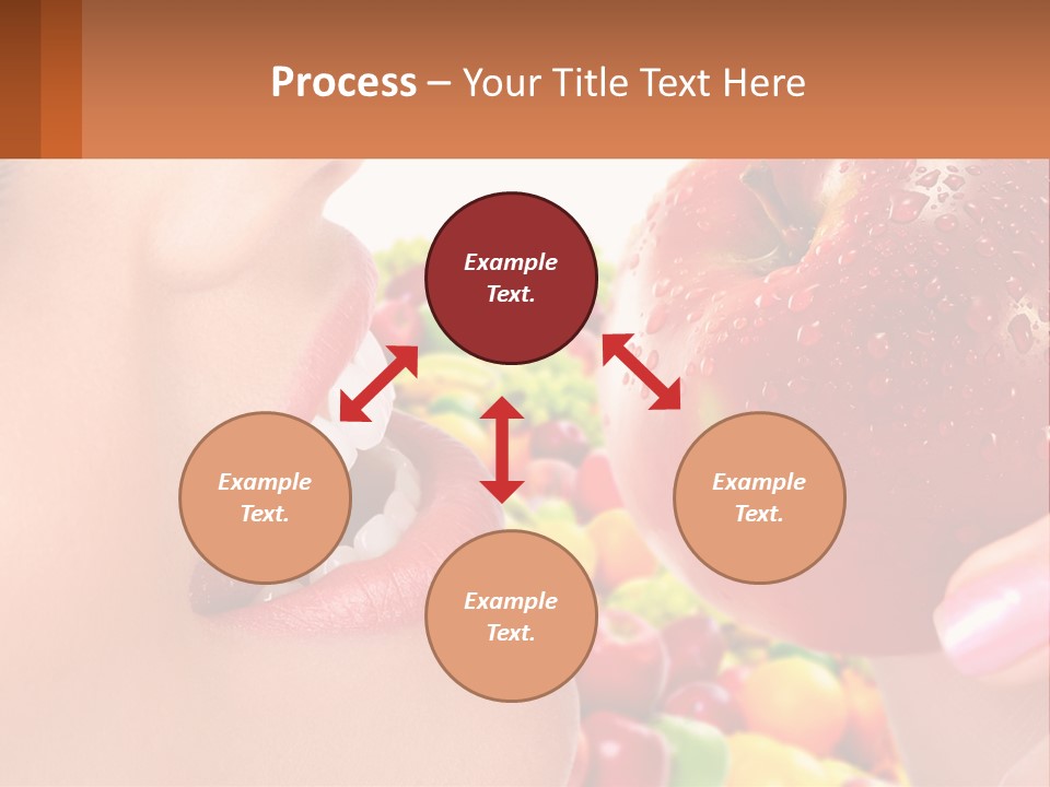 Chocolate Girl Isolated PowerPoint Template