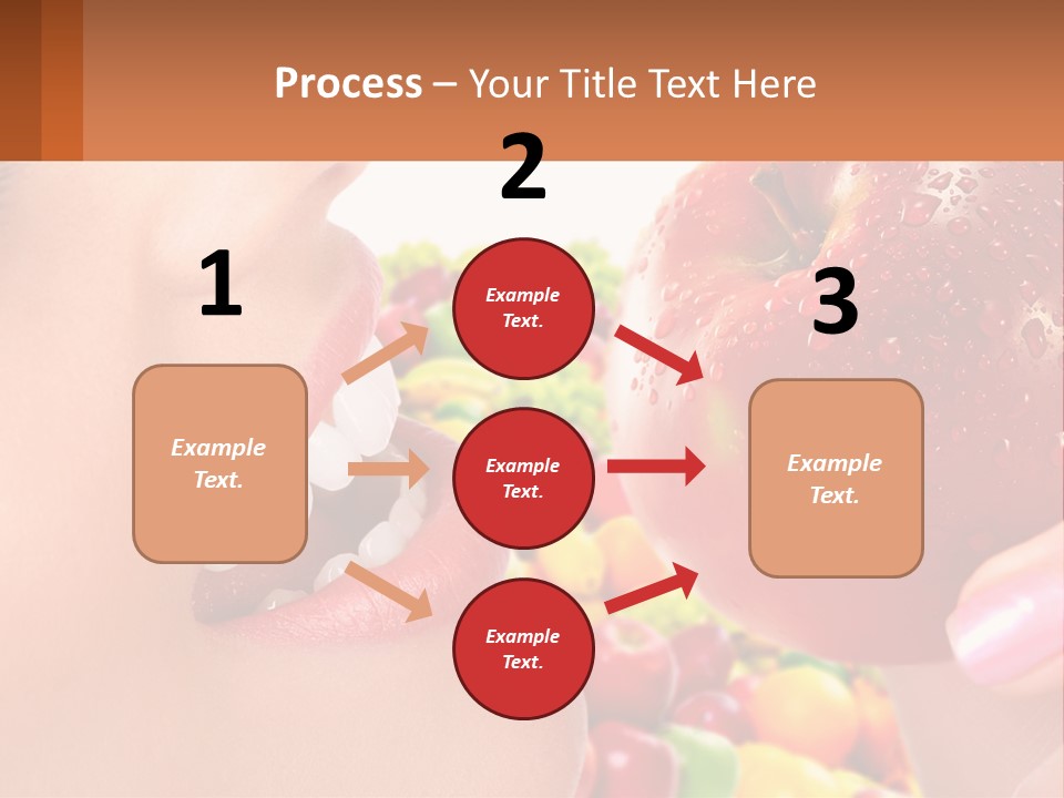 Chocolate Girl Isolated PowerPoint Template