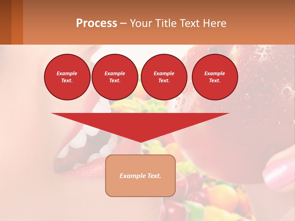 Chocolate Girl Isolated PowerPoint Template