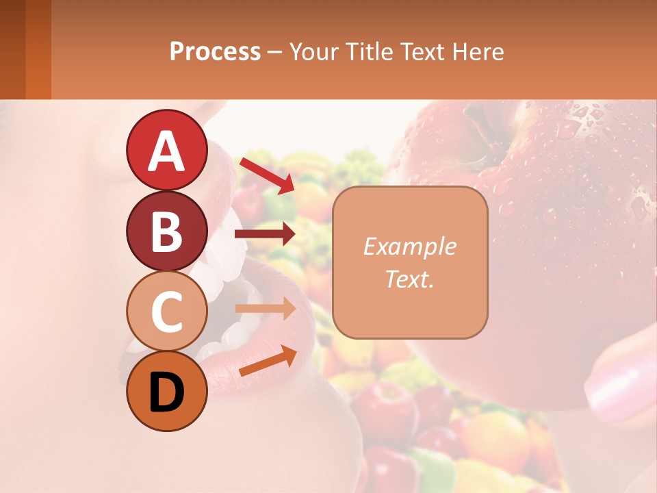 Chocolate Girl Isolated PowerPoint Template