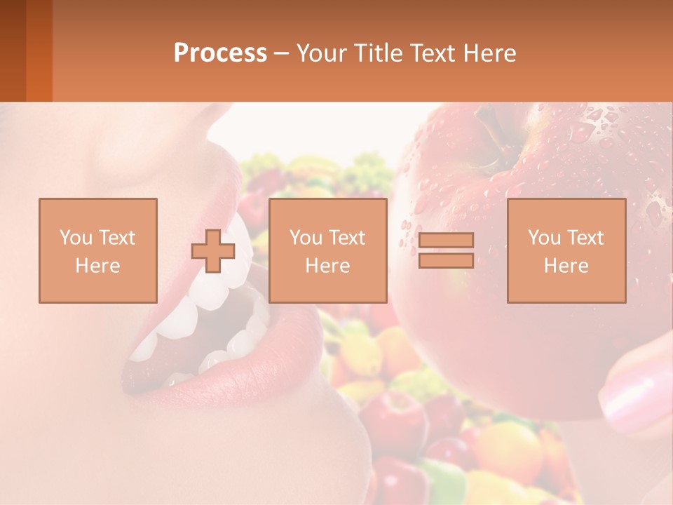 Chocolate Girl Isolated PowerPoint Template