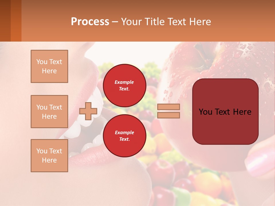 Chocolate Girl Isolated PowerPoint Template