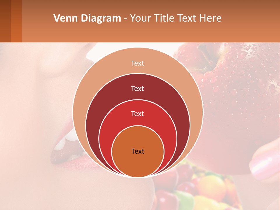 Chocolate Girl Isolated PowerPoint Template