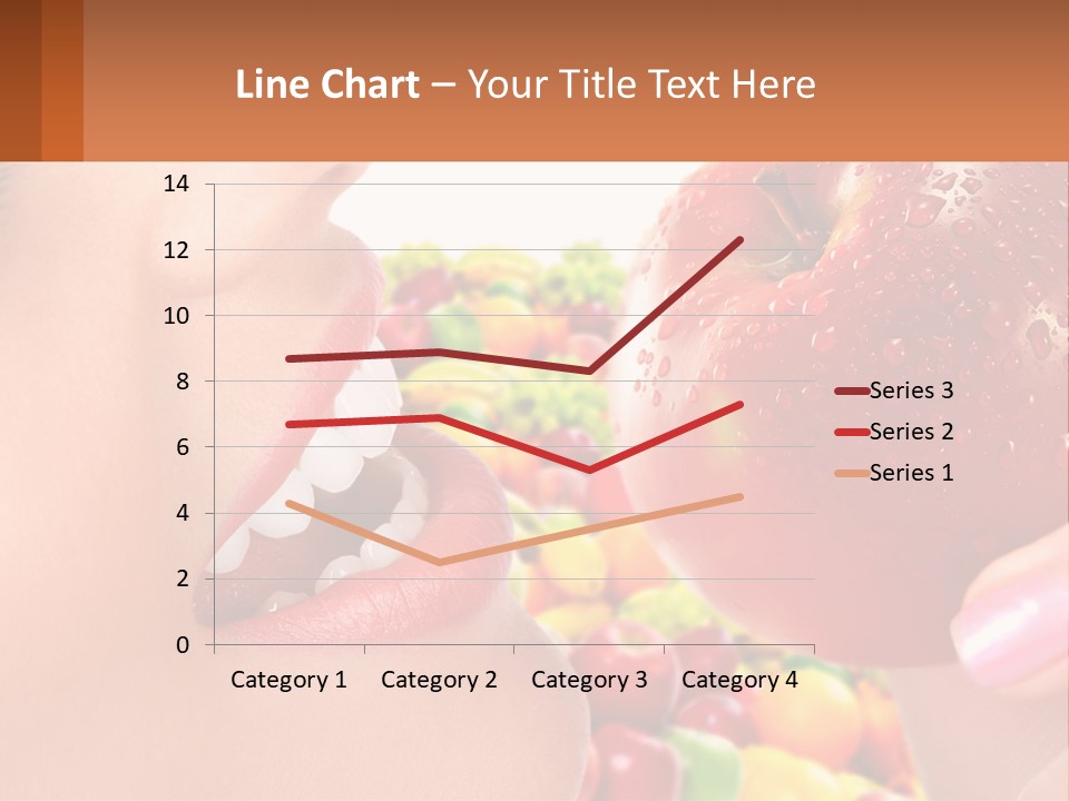 Chocolate Girl Isolated PowerPoint Template