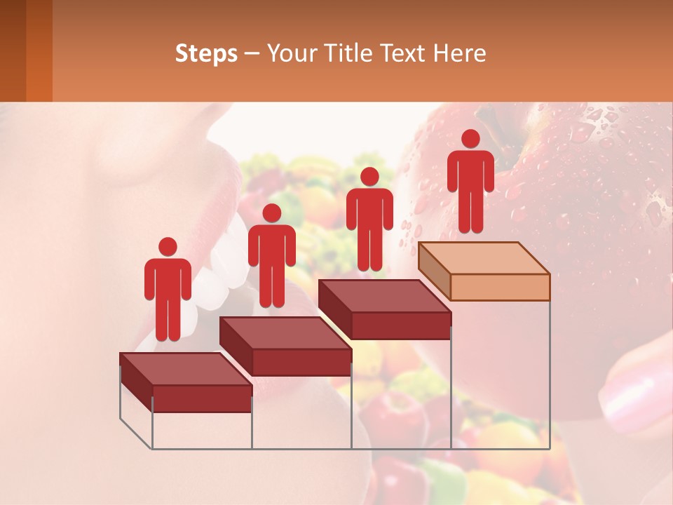 Chocolate Girl Isolated PowerPoint Template