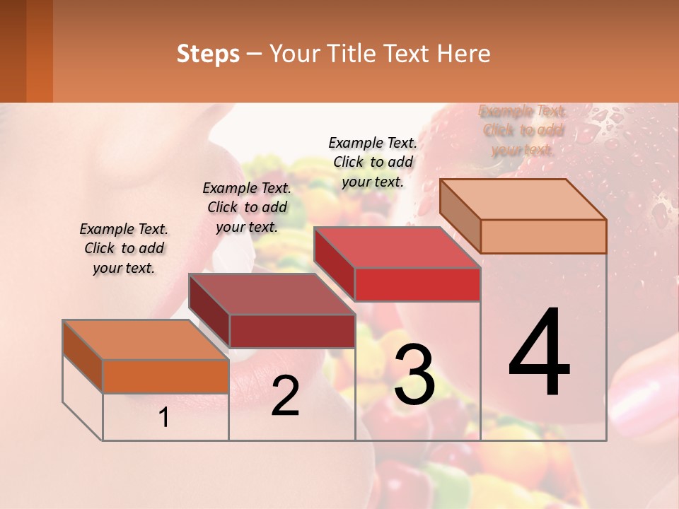 Chocolate Girl Isolated PowerPoint Template