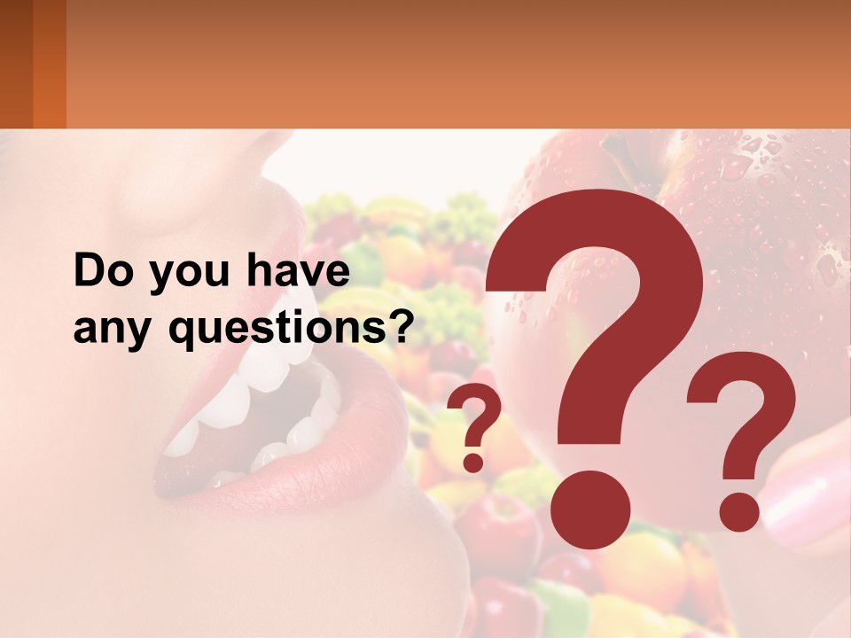 Chocolate Girl Isolated PowerPoint Template