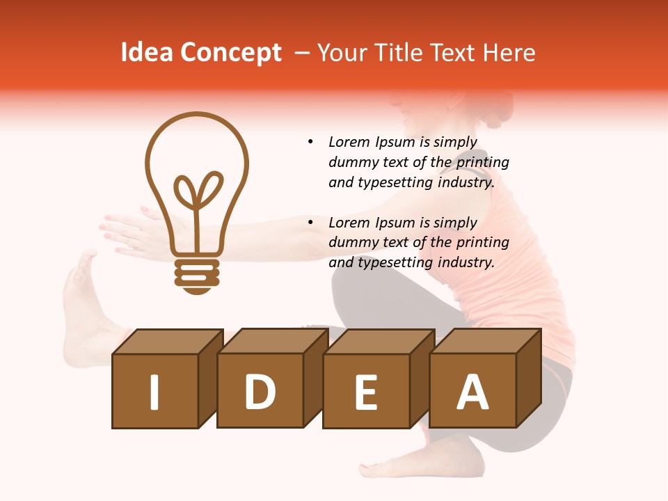 Icon Girl Decor PowerPoint Template