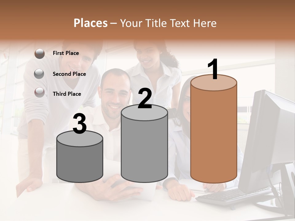 Candle Isolated Bday PowerPoint Template