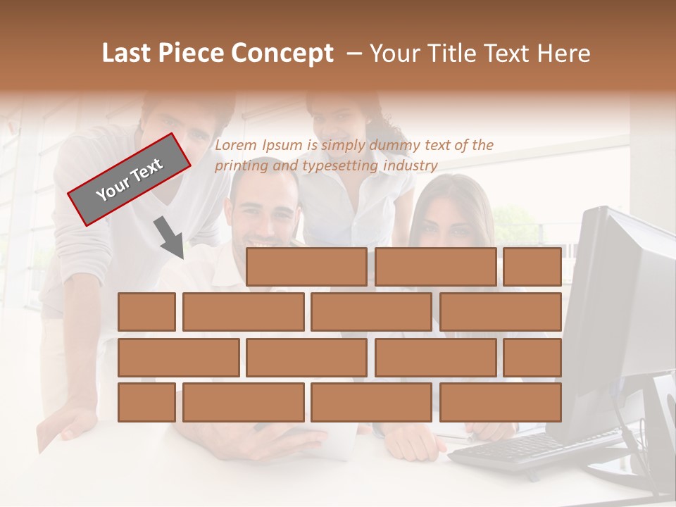 Candle Isolated Bday PowerPoint Template