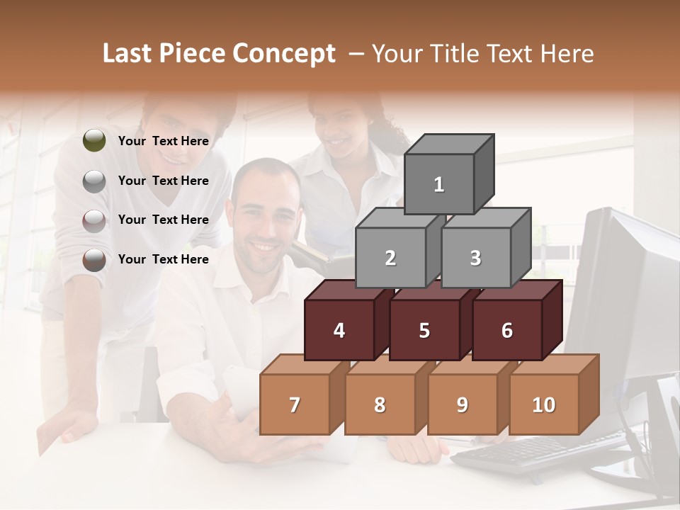 Candle Isolated Bday PowerPoint Template