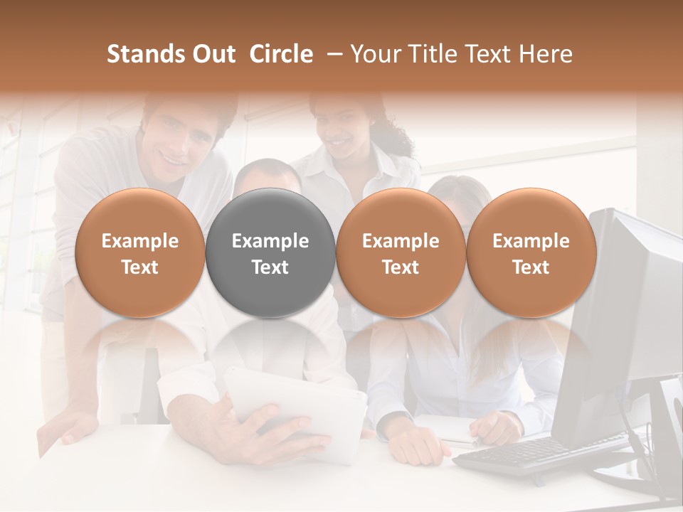 Candle Isolated Bday PowerPoint Template