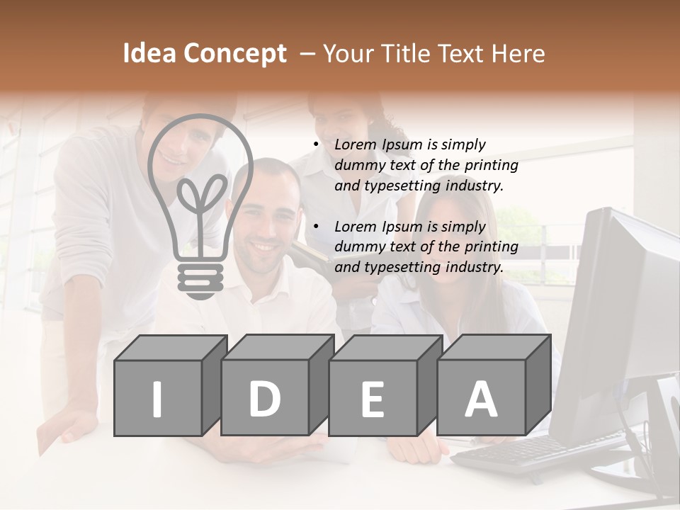 Candle Isolated Bday PowerPoint Template